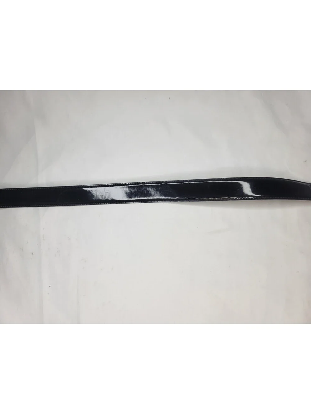 Calvin Klein Belt Genuine Leather Glossy/Matte Black XL **NO BUCKLE! BELT ONLY!!